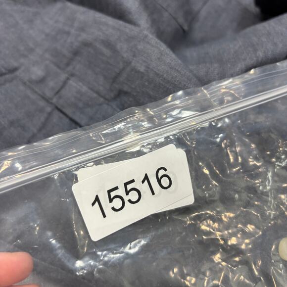 ALBA Bespoke Denim Stretch Button Up Shirt Men's 3XL Preppy Minimalist Western - Picture 7 of 7